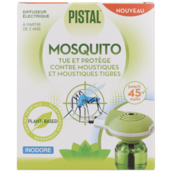 Mosquito elektrisches Insektenschutzmittel Pistal - elektrischer Diffusor + Nachfüllung von 30 ml