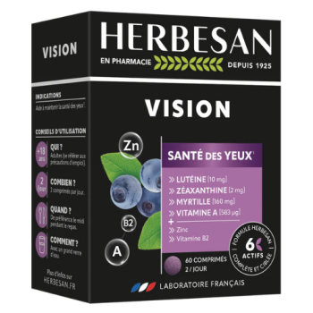 Vision Gesundheit der Augen Herbesan - Packung mit 60 Tabletten