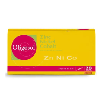 Oligosol Zink Nickel Kobalt trinkbare Lösung in Ampullen - Packung mit 28 Ampullen