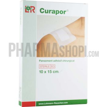 Curapor chirurgisches Wundpflaster Lohmann & Rauscher - 10 Pflaster von 10 x 15 cm