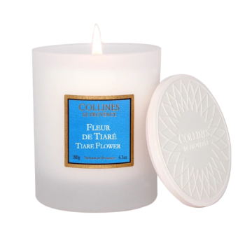 Duftkerze Tiaréblüte Collines de Provence - Kerze 180g