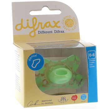 Zahnungsschnuller mit Ring 0-6 Monate Difrax - 1 Schnuller