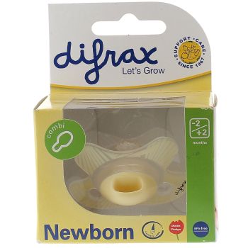 Schnuller Combi mit Ring Newborn -2/+2 Monate Difrax - 1 Schnuller