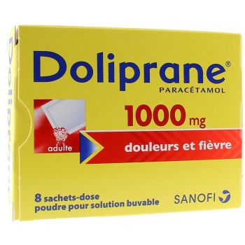 Doliprane 1000mg Pulver zur Herstellung einer Lösung zum Trinken - 8 Beutel