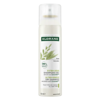 Extra-sanfter Trockenshampoo mit Hafer und Ceramid Klorane - 50ml Spray