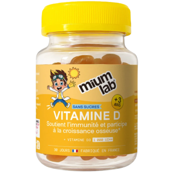 Vitamin D Kinder ohne Zucker Mium Lab - 30 Gummies Dose