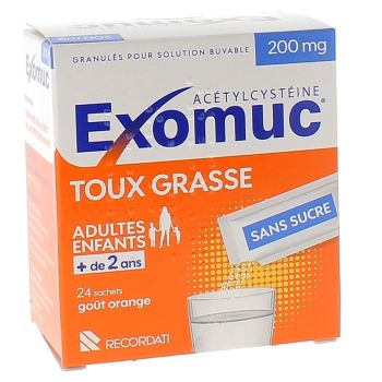Exomuc 200mg Granulat zur Herstellung einer Lösung zum Trinken - 24 Beutel