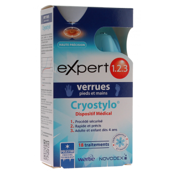 Expert 1.2.3 Warzen an Füßen und Händen Kryostift - 1 Stift mit 50 ml