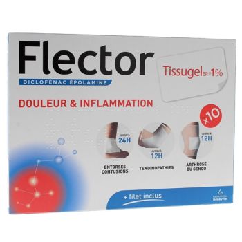 Flector Tissugel 1% EP - 10 medizinische Pflaster