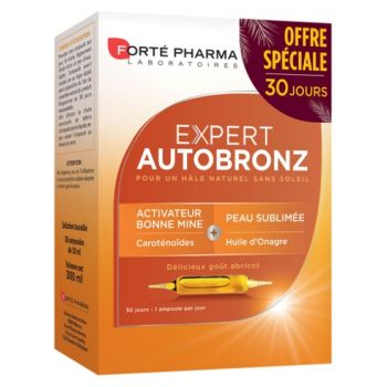 Expert Selbstbräuner Forté Pharma - Packung mit 30 Ampullen