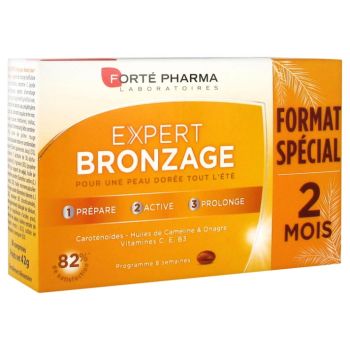 Expert Sonnenbräunungs-Substrat Forté Pharma - Packung mit 56 Tabletten