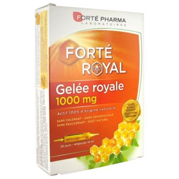 Gelee Royale 1000 mg Forté Pharma - Packung mit 20 Ampullen à 10 ml