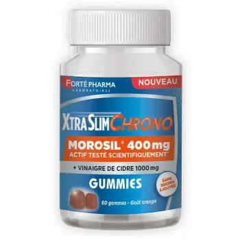 XtraSlim Chrono morosil Forté Pharma - Dosis von 60 Gummibärchen