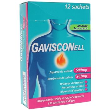 Gavisconell Minze ohne Zucker - 12 Beutel