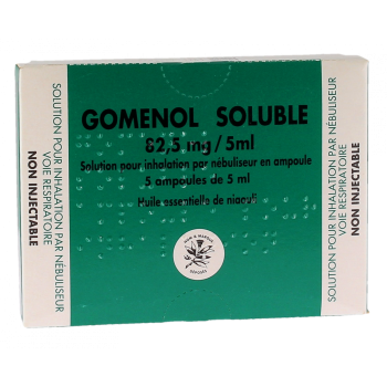 Gomenol löslich 82,5mg/5ml Lösung für Aerosol in Ampullen - Packung mit 5 Ampullen