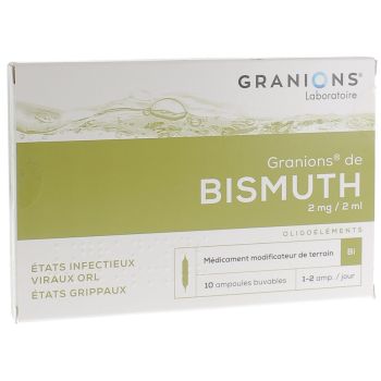 Granions von Wismut trinkbare Lösung in Ampullen - Packung mit 10 trinkbaren Ampullen