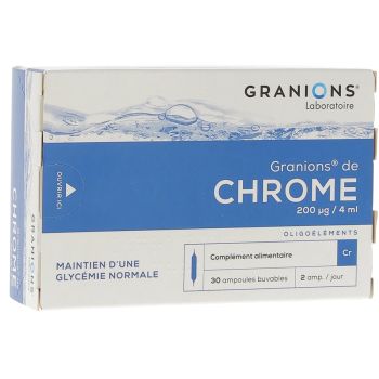 Granions von Chrom - Packung mit 30 trinkbaren Ampullen