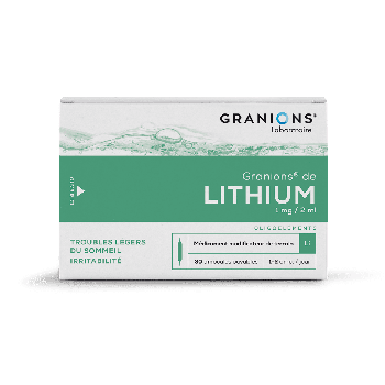Granions von Lithium 1mg - 30 Ampullen zu 2ml