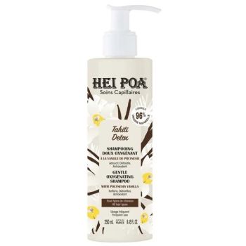 Tahiti Detox sanftes, sauerstoffhaltiges Shampoo Hei Poa - Pumpflasche mit 250ml