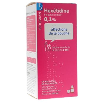Hexetidin Biogaran Beratung 0,1% - Flasche mit 200 ml
