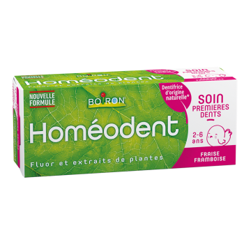 Homéodent Pflege erste Zähne 2-6 Jahre Gel Erdbeere Himbeere Boiron - Tube mit 50 ml