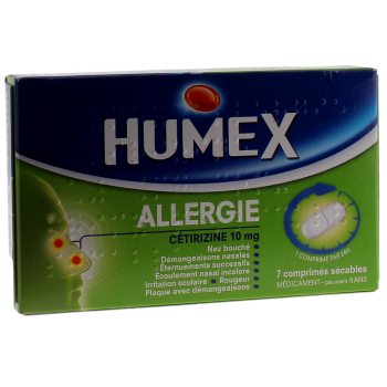 Humex Allergie Cetirizin 10mg - 7 filmtabletten teilbar