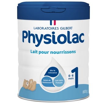 Folgemilch 1. Alter 0-6 Monate Physiolac - Dose mit 800 g