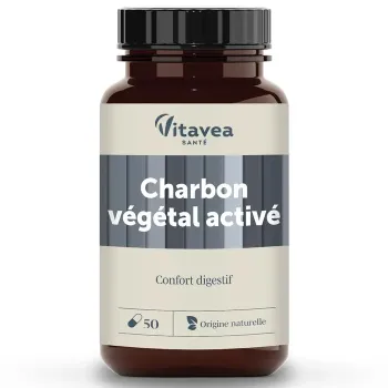 Aktivkohle Vitavea - Dose mit 50 Kapseln