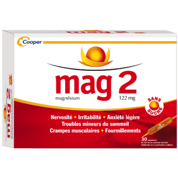 Mag 2 ohne Zucker 122mg Trinklösung - 30 Ampullen
