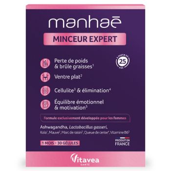 Manhaé Schlankheits-Experte Vitavea - Packung mit 30 Kapseln