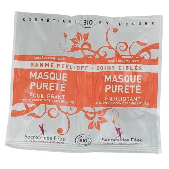 Reinigende Bio-Gesichtsmasken von Secrets des Fées - 2 Beutel