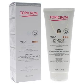 Mela Milch aufhellend ultra-hydratierend Topicrem - Tube mit 200 ml