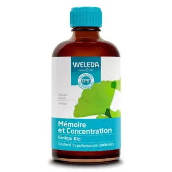 Gedächtnis und Konzentration Bio-Pflanzenextrakt Ginkgo Weleda - Flasche mit 100 ml