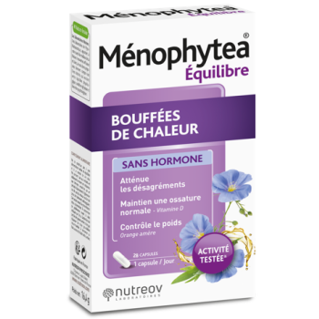 Ménophytea ohne Hormone Hitzewallungen Nutreov - Packung mit 28 Kapseln