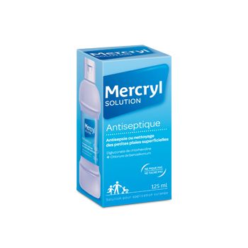 Mercryl antiseptische Lösung zur Anwendung auf der Haut - Flasche mit 125 ml