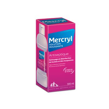 Mercryl schäumende antiseptische Lösung - Flasche mit 300 ml