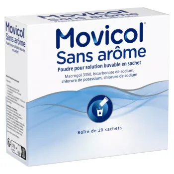 Movicol ohne Aroma - Packung mit 20 Beuteln