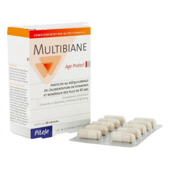 Multibiane Kapseln Age Protect Pileje - Packung mit 30 Kapseln