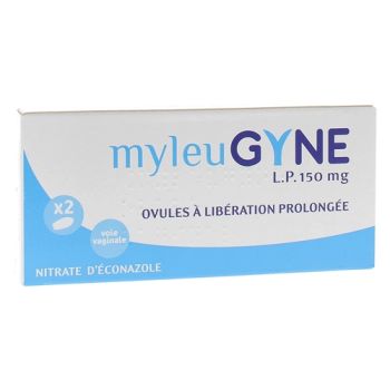 Myleugyne LP 150 mg Zäpfchen mit verlängerter Freisetzung - Packung mit 2 Zäpfchen