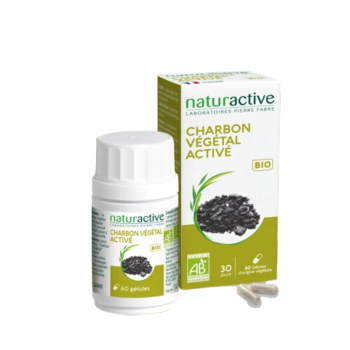 Aktivkohle Naturactive - Packung mit 20 Kapseln