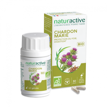 Bio Mariendistel Naturactive - Packung mit 60 Kapseln