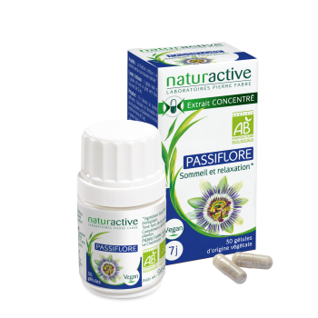 Passionsblume bio Naturactive - Packung mit 30 Kapseln