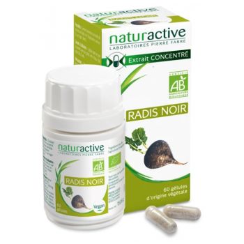 Elusanes Schwarzer Rettich bio Naturactive - Packung mit 60 Kapseln