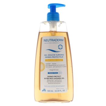 Überfettendes, dermo-schützendes Duschgel Neutraderm - Pumpflasche mit 500 ml