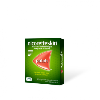 NicoretteSkin 10mg/16h transdermales System - Packung mit 28 Pflastern