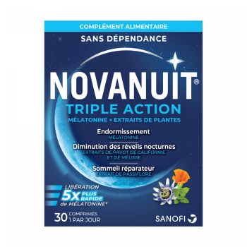 Novanuit Triple Action Sanofi - Packung mit 30 Tabletten