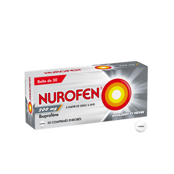 Nurofen 200mg Tabletten - Packung mit 30 überzogenen Tabletten