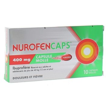 Nurofencaps 400mg Weichkapseln - Packung mit 10 Weichkapseln