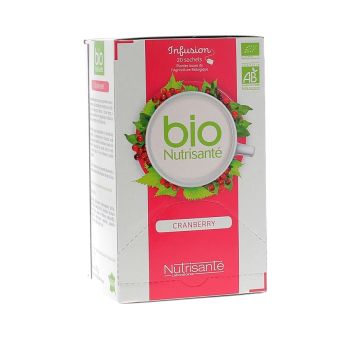 Infusion Wohlbefinden Cranberry bio Nutrisanté - 20 Beutel