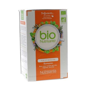Infusion Leber und Darm Rosmarin bio Nutrisanté - 20 Beutel
